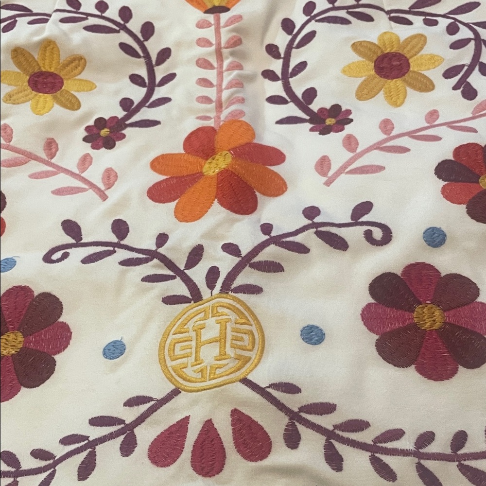 Floral Embroidered Mini Skirt